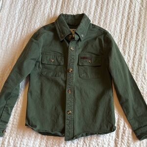 Kids Classic Green Button-Down Shirt